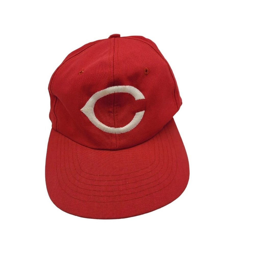 Vtg MLB Cincinnati Red Men Baseball Cap Hat‎ Adjustable U.I.I. Snapback One Size